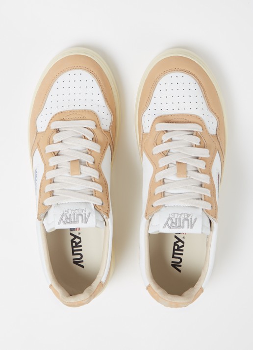 Autry Medalist sneaker van geitenleer - detail 3 camel
