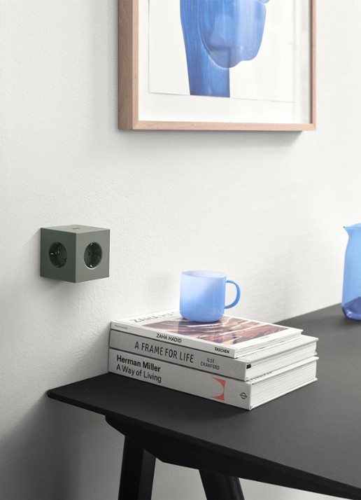 Avolt Square 2 Dual USB-C stekkerdoos 30W - voorkant 2 groen