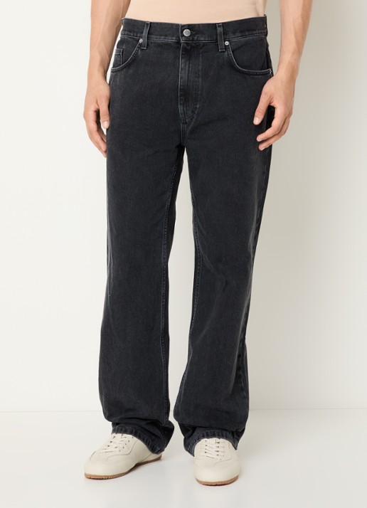 Axel Arigato Archive loose fit jeans met gekleurde wassing - detail zwart