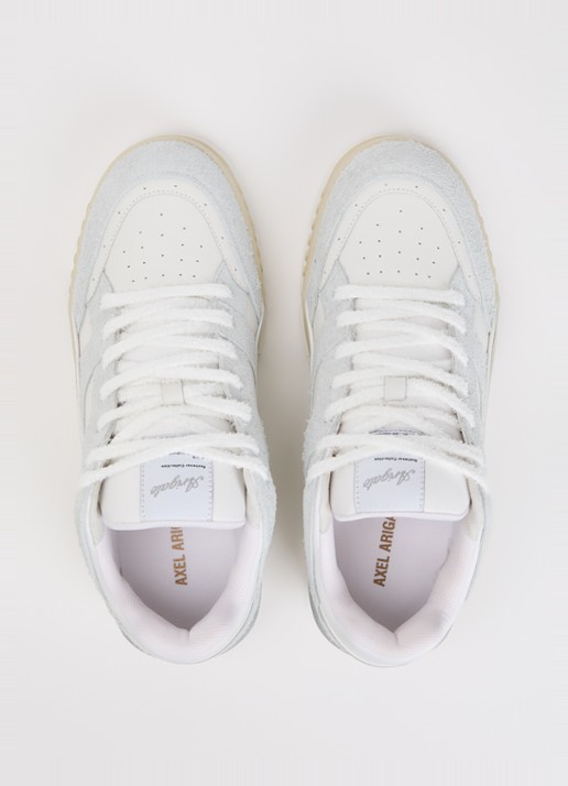 Axel Arigato Area Lo Fluffy sneaker met suède details - detail 4 lichtblauw