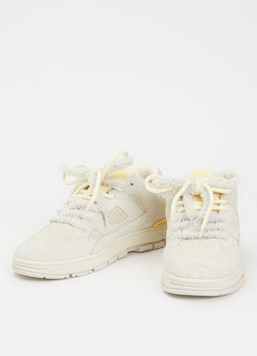 Axel Arigato Area Lo Label sneaker van leer van suède - detail 2 beige