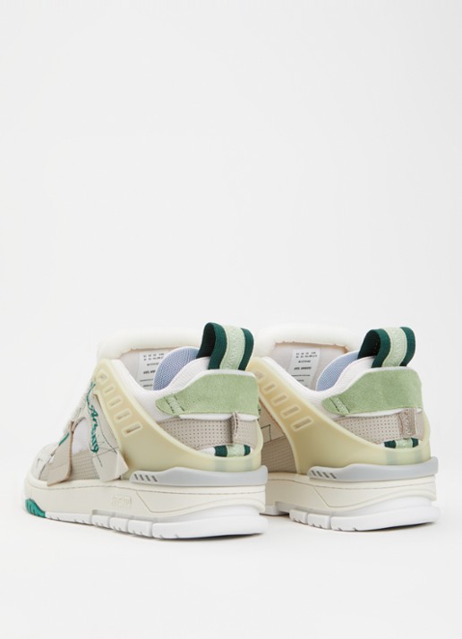 Axel Arigato Area Patchwork sneaker met details van suède en nubuck - achterkant 3 gebroken wit