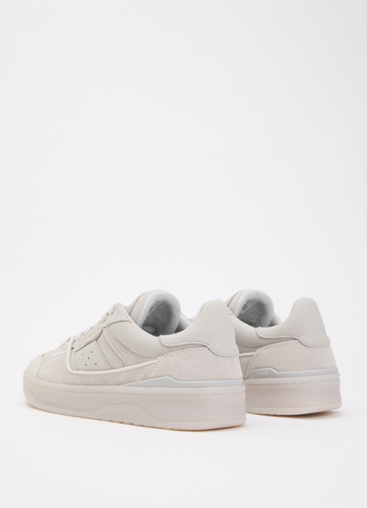 Axel Arigato Clay sneaker van leer met details van suède - achterkant lichtgrijs