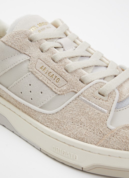 Axel Arigato Clay sneaker van leer met suède details - detail 4 donkerbeige