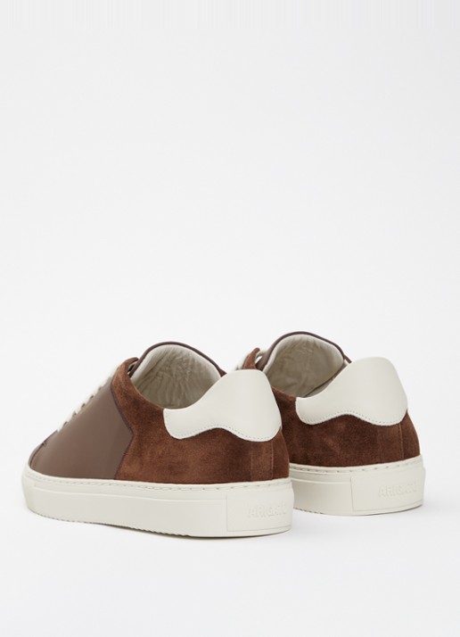 Axel Arigato Clean 90 Split sneaker van leer met details van suède - achterkant 2 hazelnootbruin