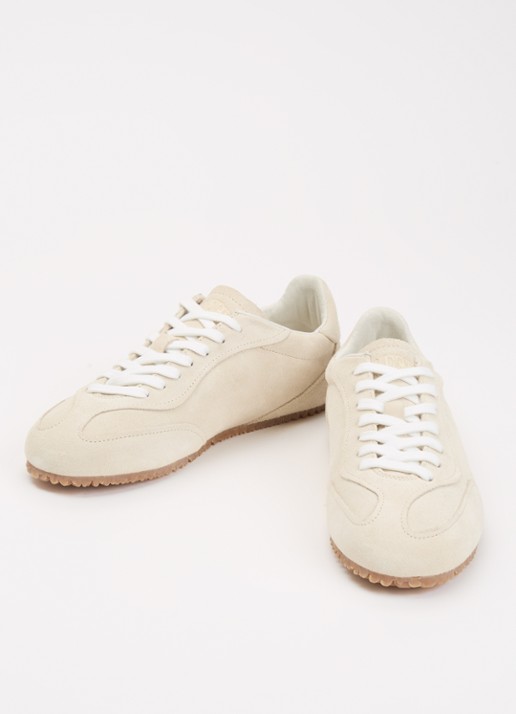 Axel Arigato Daze Runner sneaker van suède met logo - detail 2 creme