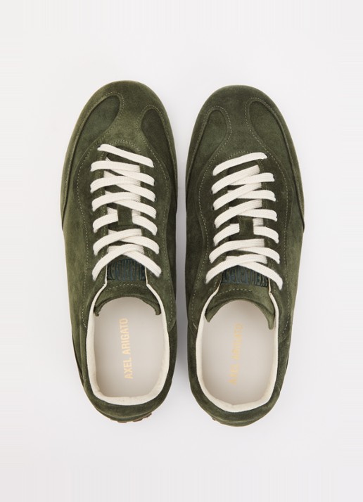 Axel Arigato Daze Runner sneaker van suède - detail 4 donkerkhaki
