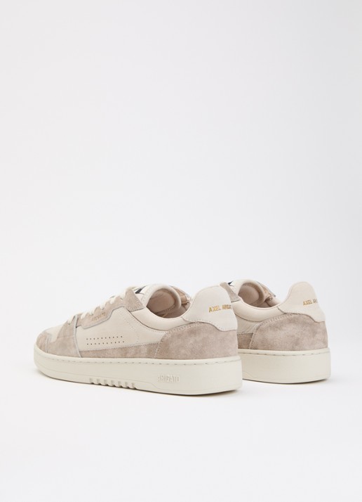 Axel Arigato Dice Lo sneaker van leer met details van suède - achterkant taupe