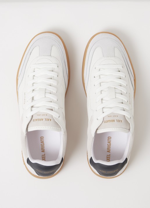 Axel Arigato Dice-T-Toe sneaker van leer met suède details - detail 5 gebroken wit