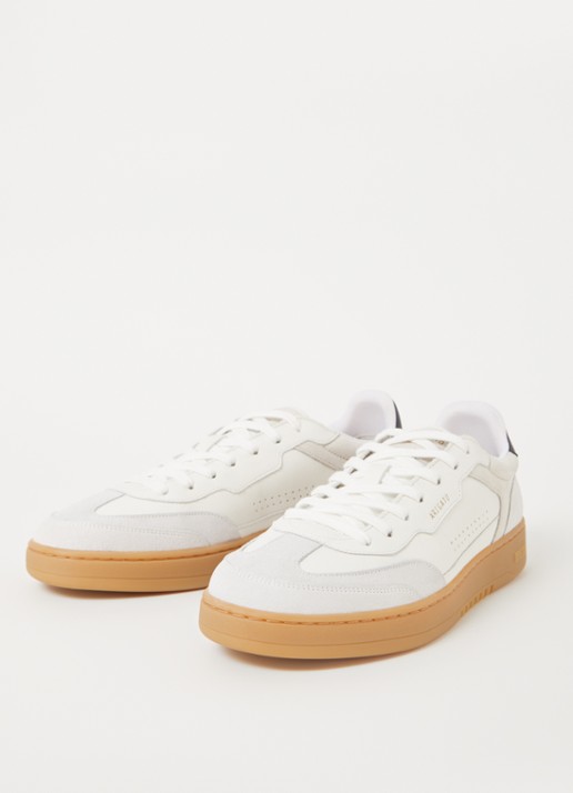 Axel Arigato Dice T-Toe sneaker van leer met suède details - detail wit