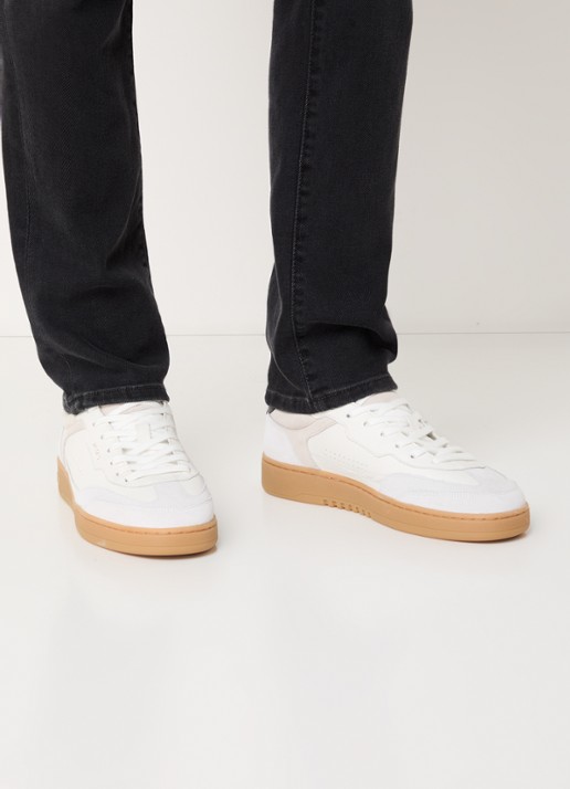 Axel Arigato Dice T-Toe sneaker van leer met suède details - voorkant 5 wit