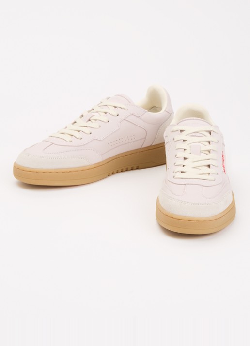 Axel Arigato Dice T-Toe sneaker van nubuck met details van suède  - detail creme