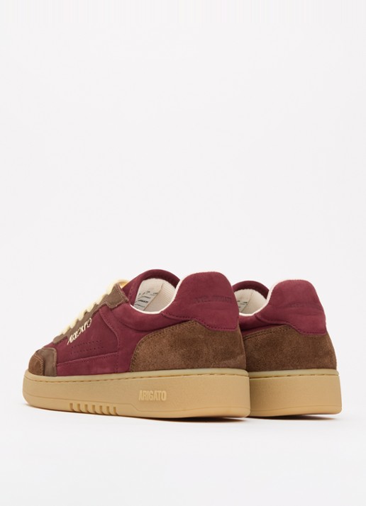 Axel Arigato Dice T-Toe sneaker van nubuck met suède details - achterkant 4 bordeauxrood