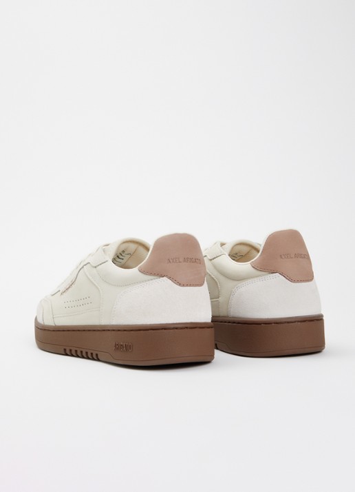 Axel Arigato Dice T-Toe sneaker van nubuck met suède details - achterkant creme
