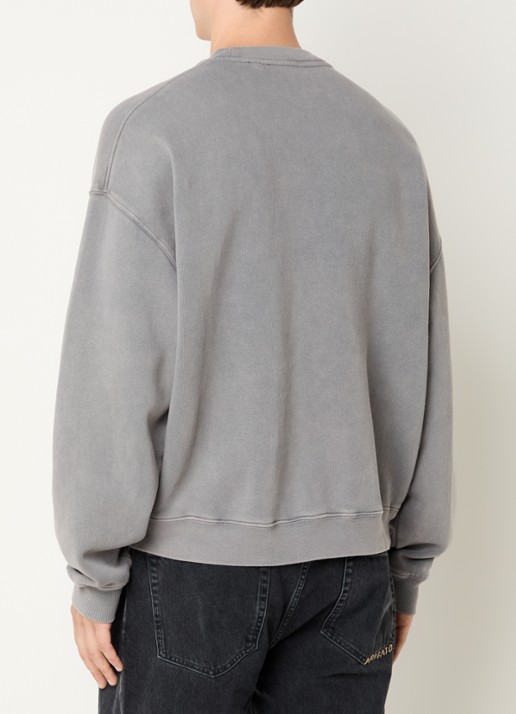 Axel Arigato Distort sweater met logo - achterkant 4 grijs