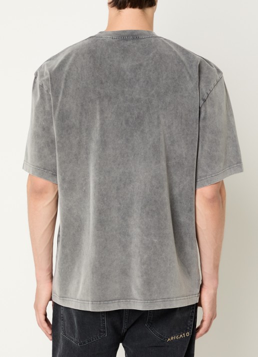 Axel Arigato Distort T-shirt met logoprint - achterkant 3 zwart