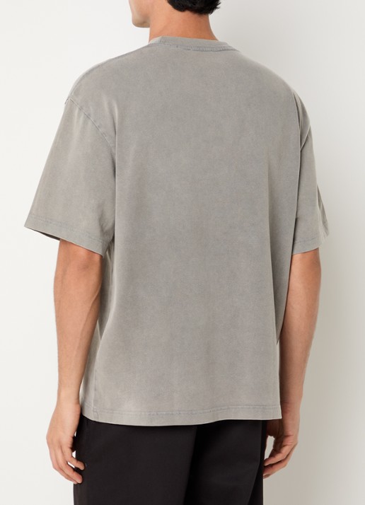 Axel Arigato Distort T-shirt met logoprint - achterkant 4 grijs