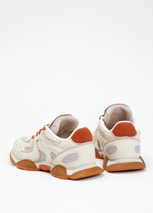 Axel Arigato Eris sneaker van leer met details van mesh en suède - achterkant 5 beige