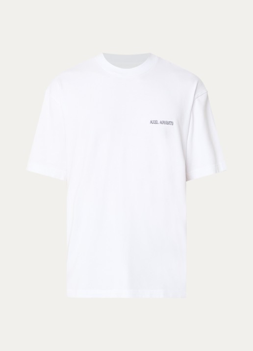 Axel Arigato Forest Sketch T-shirt met logo- en backprint - voorkant 2 wit
