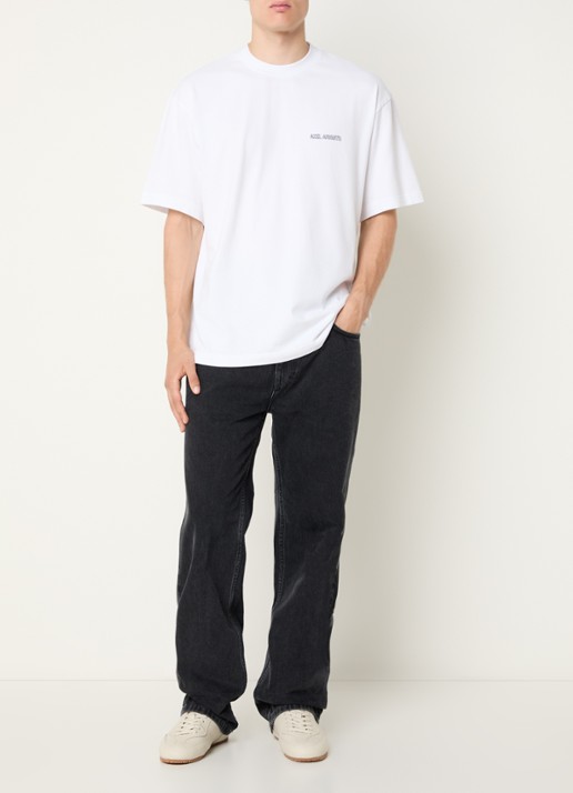Axel Arigato Forest Sketch T-shirt met logo- en backprint - voorkant 3 wit