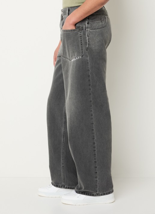 Axel Arigato Invert loose fit jeans met gekleurde wassing - detail 3 grijs