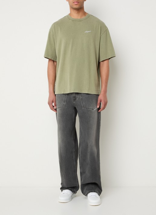 Axel Arigato Invert loose fit jeans met gekleurde wassing - voorkant 5 grijs