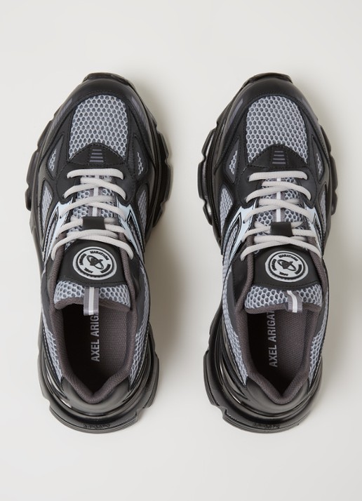 Axel Arigato Marathon Runner sneaker met leren details - detail 3 zwart