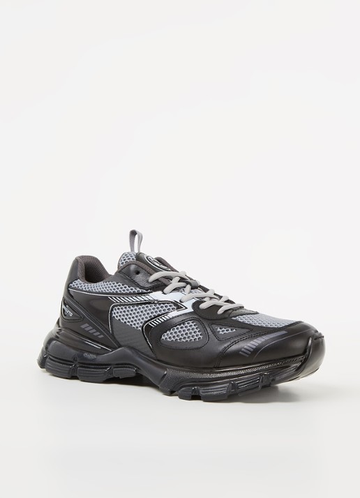 Axel Arigato Marathon Runner sneaker met leren details - voorkant 5 zwart