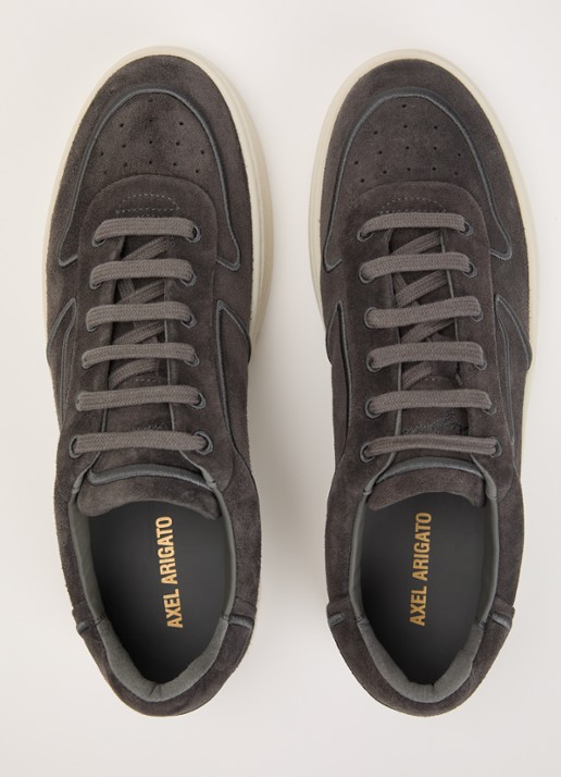Axel Arigato Orbit sneaker van suède met borduring - detail 3 antraciet