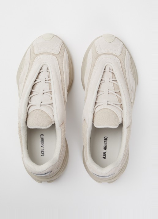 Axel Arigato Satellite Neo Runner van suède met structuur details - detail 4 beige