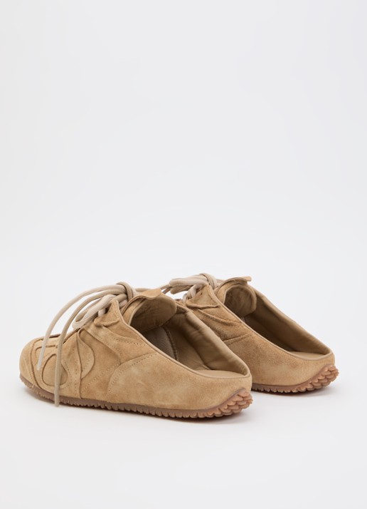 Axel Arigato Slow Mule sneakers van suède - achterkant 5 naturel