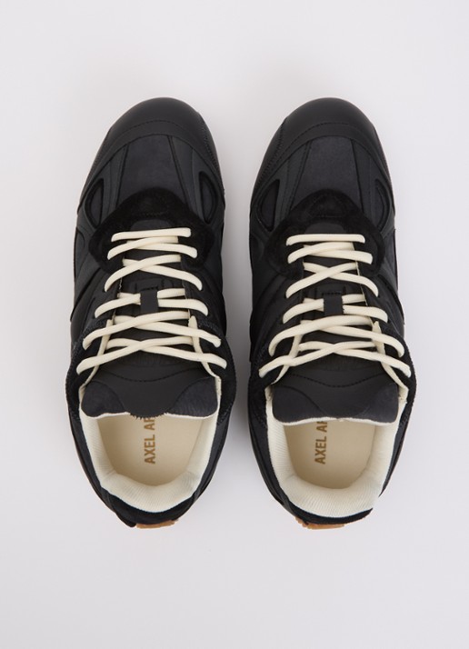Axel Arigato Slow runner sneaker van leer met details van suède en nubuck - detail 4 zwart