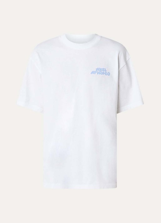 Axel Arigato Soren T-shirt met logo - voorkant 2 wit