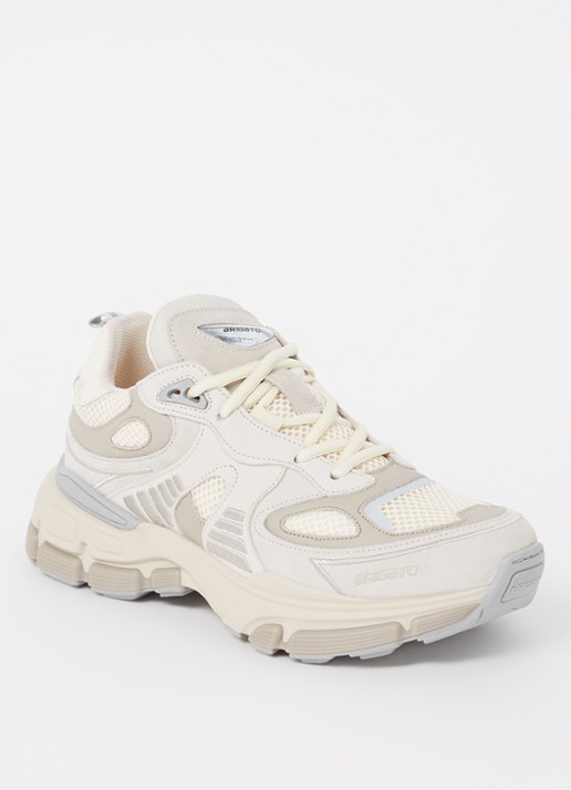 Axel Arigato Sphere Runner sneaker van leer met suède details - voorkant 2 beige