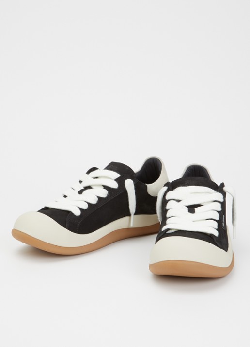 Axel Arigato Squish sneaker van nubuck met details van suéde  - detail 3 zwart