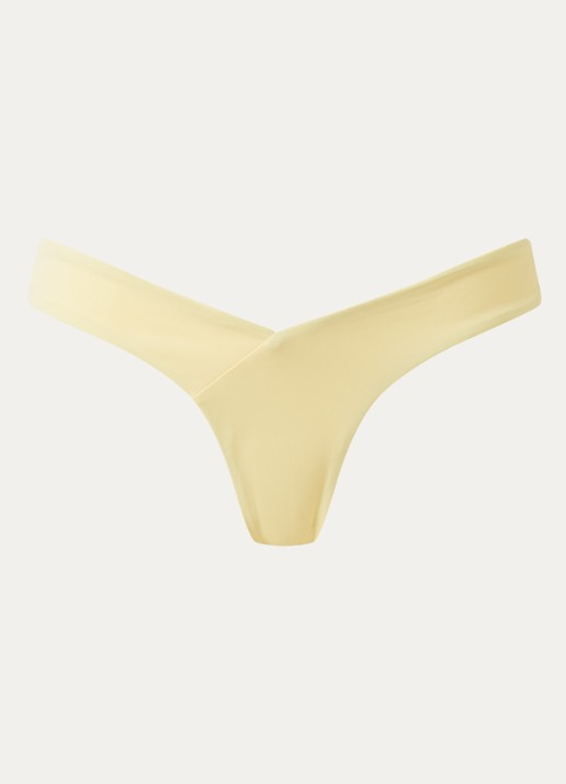 Aya Label The Aphrodite tanga bikinislip - voorkant 2 lichtgeel