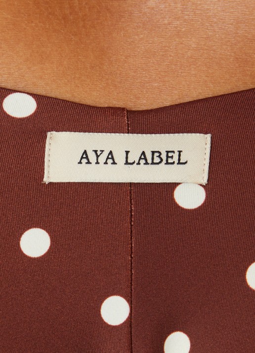 Aya Label The Aphrodite tanga bikinislip - detail 2 hazelnootbruin