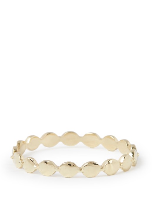Aynur Abbott Crown ring 8 karaat - voorkant geelgoud
