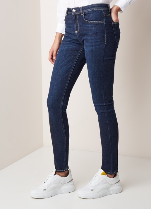 Ba&sh Aimi mid waist skinny jeans - detail 2 indigo
