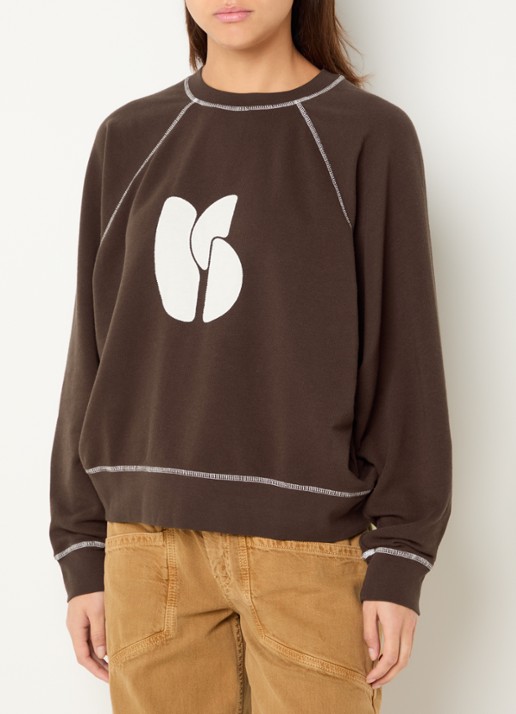 ba&sh Bart sweater met logopatch