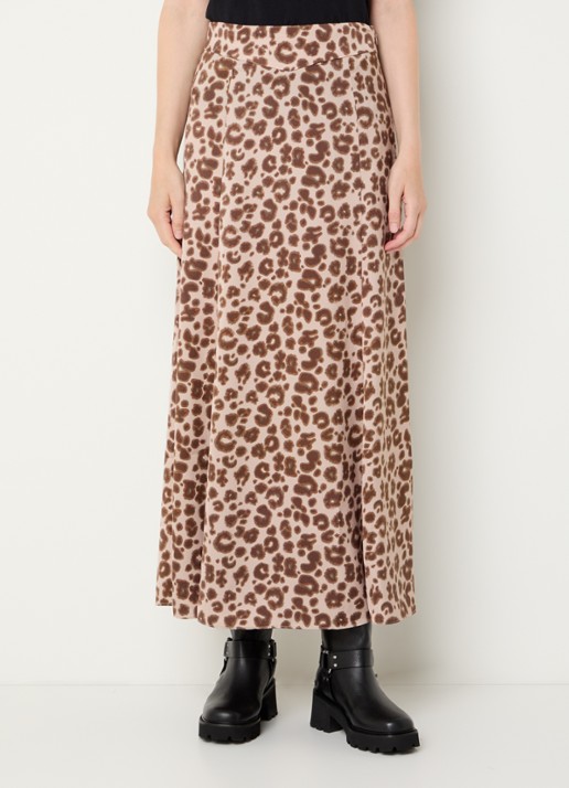 ba&sh Blaire midi rok met panterprint