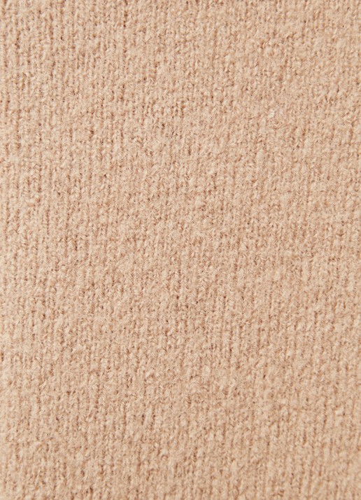 ba&sh Carole mantel van wol met ceintuur - detail 3 donkerbeige