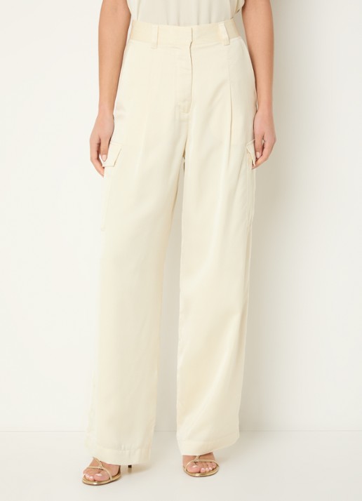 ba&sh Cary high waist loose fit pantalon met steekzakken