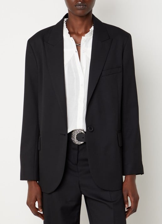 ba&sh Cayne blazer in wolblend met klepzakken