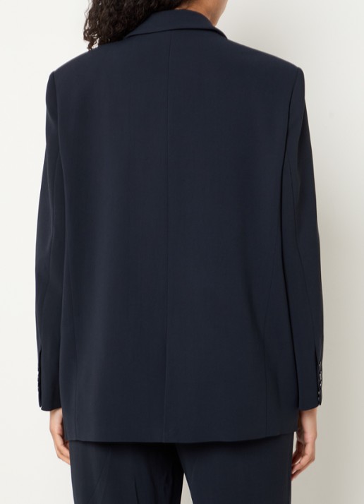 ba&sh Cetty blazer met klepzakken - achterkant 4 donkerblauw