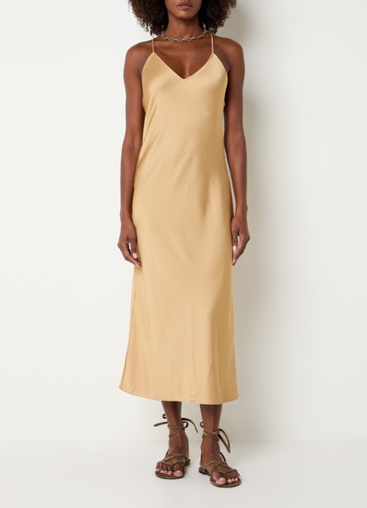 ba&sh Ciana midi jurk met cut-out detail