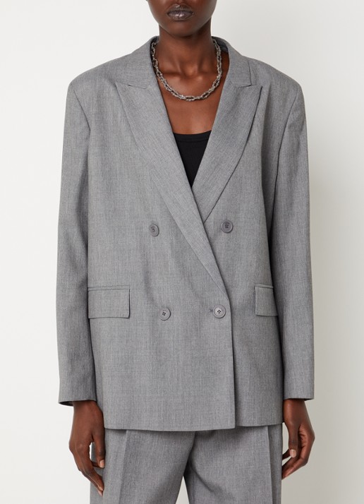 ba&sh Claro blazer in wolblend met klepzakken