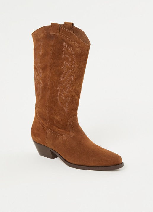 ba&sh Claurys cowboylaars van suède