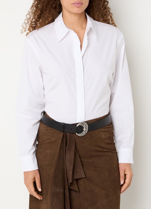 ba&sh Cola blouse met kraag