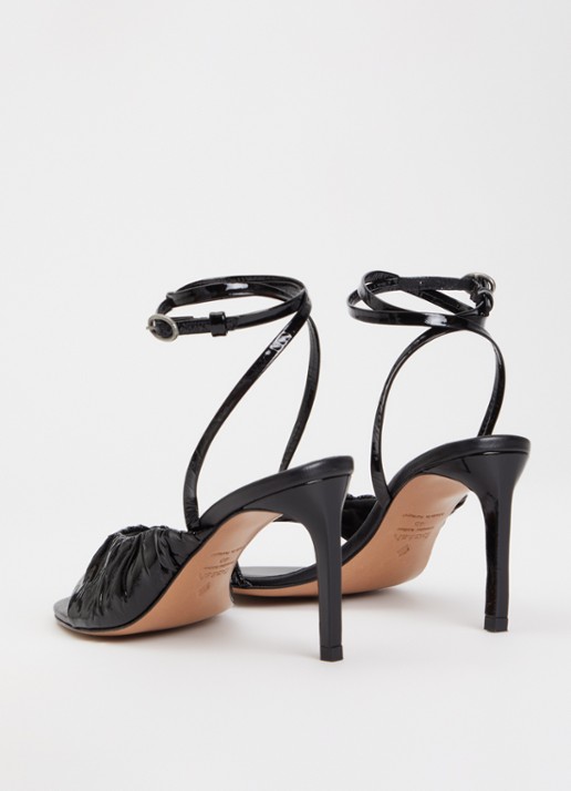 ba&sh Colette sandalette van lamsleer - achterkant 2 zwart